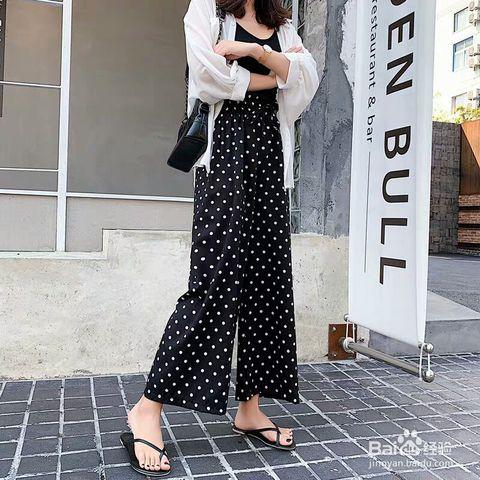波点裤子搭配图片,复古与现代的完美融合